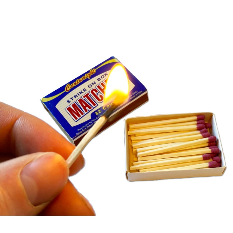 Cartwright, Strike On Box Pocket Matches, Premium Quality, 32 Count,