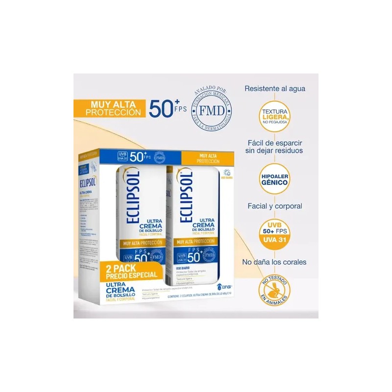 Eclipsol Ultra Crema de Bolsillo FPS 50 Pocket Sunscreen SPF
