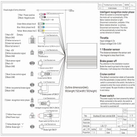 Keenso Controlador de Motor sin escobillas 36V / 48V 350W, Motor de Control de Velocidad para Scooters eléctricos de Bicicleta eléctrica