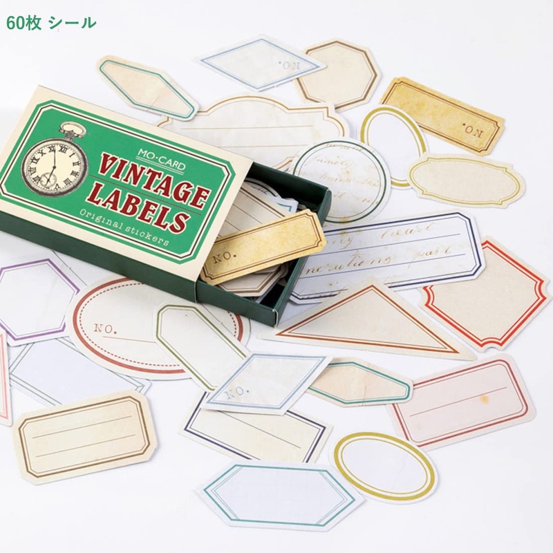 Ta Merry 120 Pcs Flake Seal Collage Material Stickers Labels