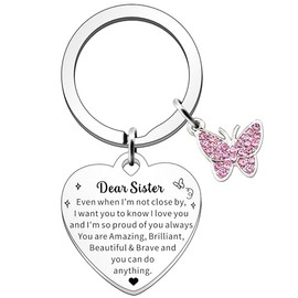 FMCC Sister Gifts Sister Birthday Gifts Christmas Sister Keyring Gifts for Sister Sister Gifts from Sister Brother