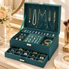 3-Tier Jewelry Organizer Box for Necklaces, Rings & Earrings –