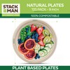 Paper Plates, 100% Compostable Heavy Duty Disposable Plate - [125-Pack]