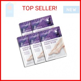 ROUSE Foot Peeling Mask - 5 Pack Exfoliating Foot Peel Mask for Dry Cracked Feet - Bab