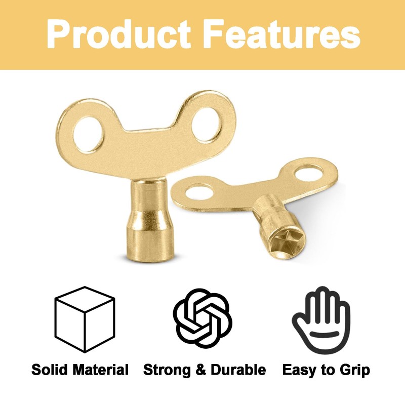 4 PCS Radiator Key, Radiator Bleed Key, Easy to Handle