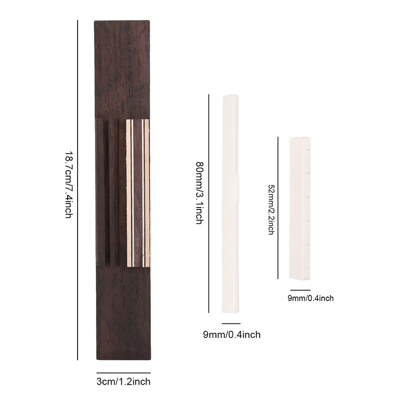 Classical Guitar Kit Bridge Faux Cattle Bone Guitars Nut Saddle