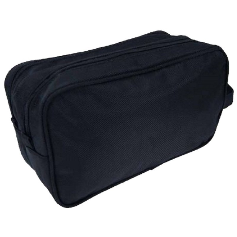 Men's Genuine Travel Overnight WASH Gym Toiletry Bag (Black)