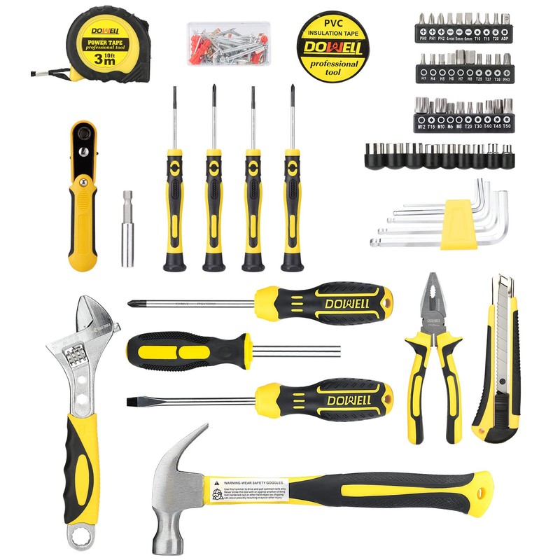DOWELL Tool Set, Auto Repair Household Tool Kit with Socket,
