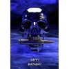 Skull Gothic Horror Fantasy Birthday Card
