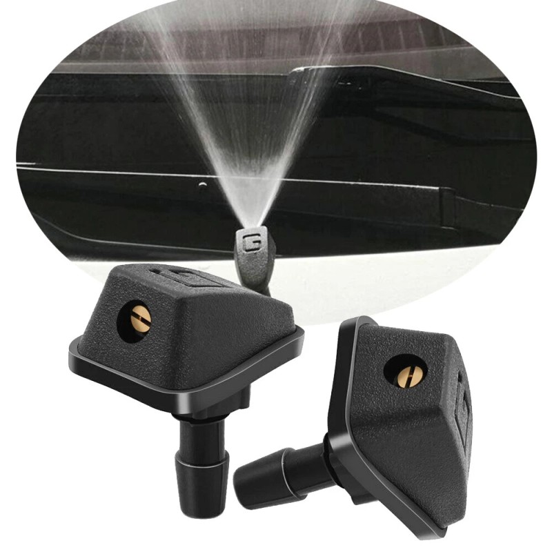 My-carlight Windscreen Washer Fan-shaped Mist Water Spray Jets Nozzles 360-Degree