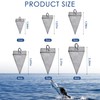 Pyramid Sinkers Pesas de pesca, plomada de pesca, pesaje de