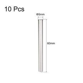 sourcing map 10 Pcs Stainless Steel Fixing Pin 304 mm Mounting Element 5 mm x 60 mm