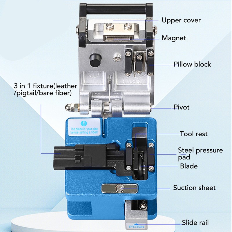 Fiber Cleaver Tool Kit Optical Cutter High Accuracy Cold Welding