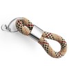 Key pendant with silver metal in maritime design made of