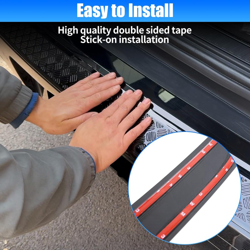 Rear Bumper Anti-Scratch Guard Compatible with Land Rover Defender 90