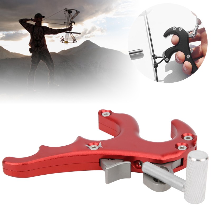 Metal Release Aids Four Fingers Grip Thumb Caliper Trigger Compound