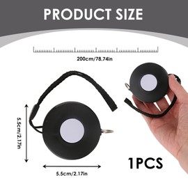 Soft Tape Measure, Measuring Tape 2M/80-inch,Dual Sided Body Measuring Tape,Round Retractable Tailors Tapefor Body, Fabric, Sewing and Crafts Measurements