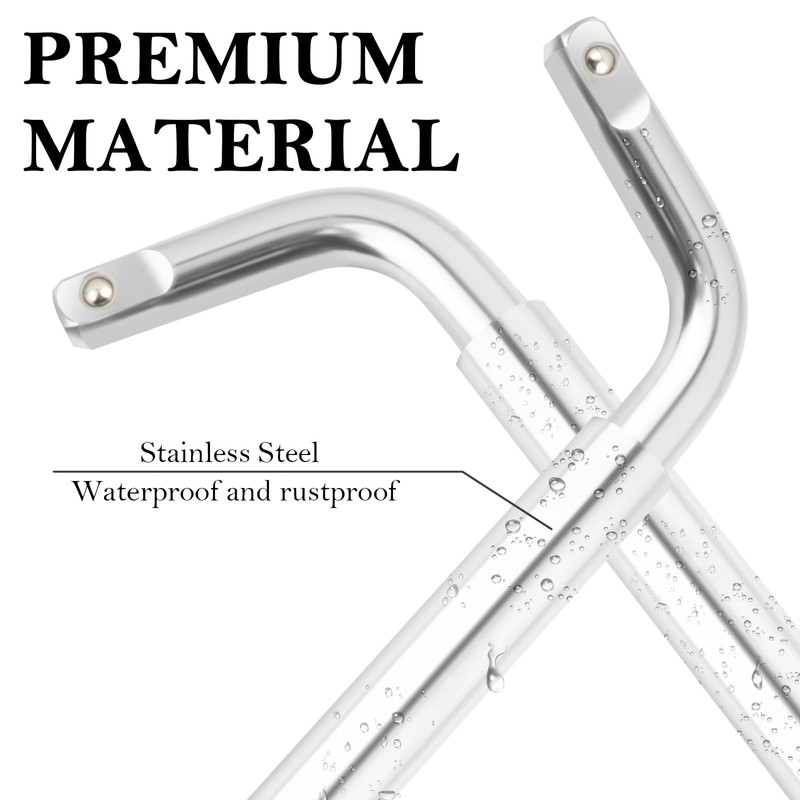 Stacool Extendable Lug Wrench with Double-Sided Sockets of 17mm/19mm and