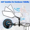 2 Pack Bike Mirrors,eBike Handlebar Mirror,360° Adjustable and Rotatable Safety