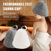 Sugeru® Pack of 2 Felt Sauna Hat, Ideal Sauna Hat