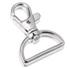50Pcs 1 inch Inside Diameter Keychain Hooks D-Ring Lobster Clasp