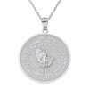 925 Sterling Silver Bible Verse Serenity and Lord's Prayer Medal