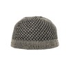 TheKufi Faded Light Brown Black Open-Weave Woven Nylon Stretchy Kufi