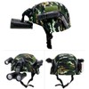 Airsoft Paintball Fast Helmet with Flashlight Telescope Strobe Light for