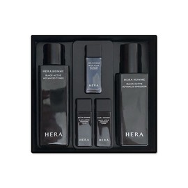 Hera Homme Black Active 2-piece set Toner 125ml Emulsion 110ml Men's Basic / 헤라 옴므 블랙 액티브 2종 세트 토너 125ml 에멀전 110ml 남성 기초