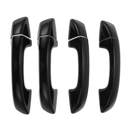 Motoforti Car Door Handle Cover Trim, Side Door Handle Cover, for VW Golf MK6 2009-2012, ABS Black 1 Set