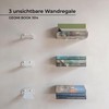 MILUKA Invisible Bookcase Wall | Set of 3 Wall Shelves