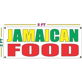 Jamaican Food Banner Sign