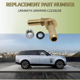 LR048474 LR049990 C2Z28258 Thermostat Water Outlet Hose Connector Kit Compatible with Jaguar,Range RoverSport Land Rover Discovery4 3.0L V6/5.0L V8