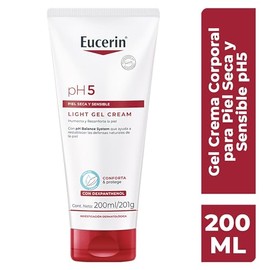 Eucerin Crema Corporal Ultra Ligera Ph5 (200 Ml) Enriquecida Con Dexpantenol, Rápida Absorción Sin Dejar Residuos Para Piel Seca Y Sensible