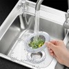 QYHOO 2 PCS Kitchen Sink Strainer Stainless Steel, 4.5 inch