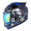 1Storm Motorcycle Bike Full FACE Helmet Mechanic Skull - Tinted