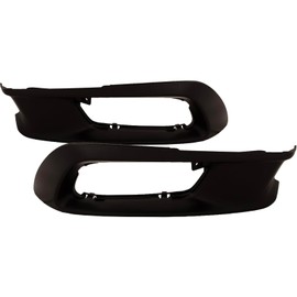 HEADLIGHTSDEPOT Driver and Passenger Front Bumper Fog Light Insert Trim Compatible With Honda Civic 12 Sedan