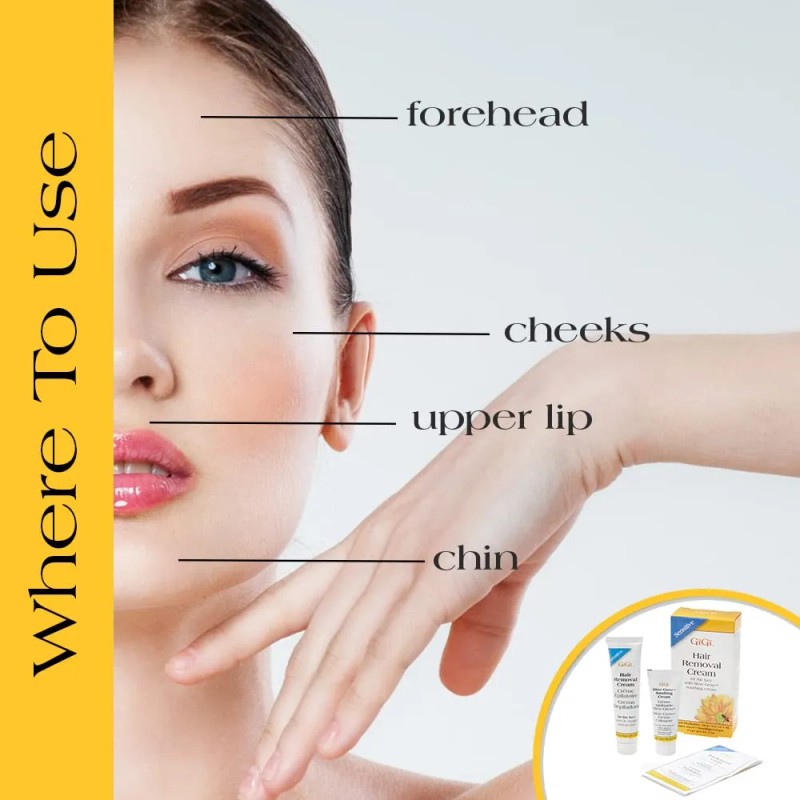 Gigi Crema Depilatoria Facial Y Crema Calmante De Crecimient