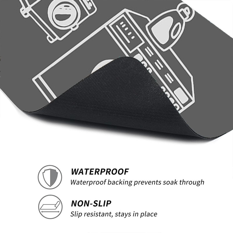 Odot Washing Machine Pad, Non-Slip, 60 x 60 cm, Plain
