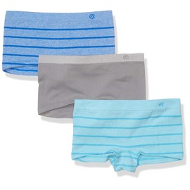 C9 Champion Boyshort sin costuras para niña, Summer Splash jaspeado - Hormigón, color azul, Large