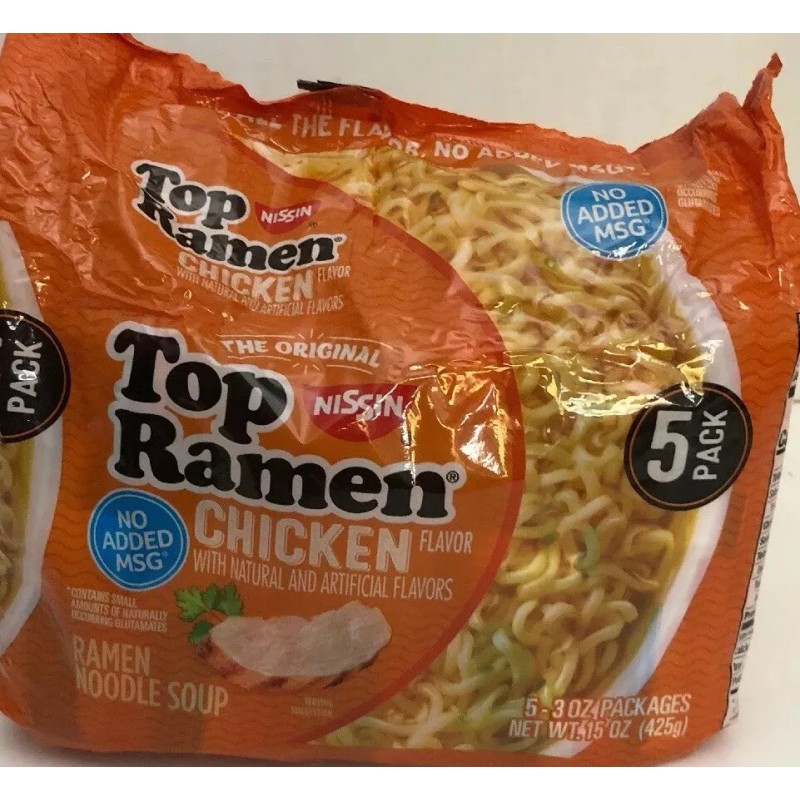 Nissin 1 Ea 5 Pack Nissin Top Ramen Noodle Soup