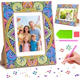 Craft Set Children's Picture Frame Craft Girls 6 8 10 Years, Diamond Painting Children's Gift Girls 5-6-7-8-9-10-11-12 Years Mosaic Craft Set Birthday Gift Toy from 4-12 Years Home Decor