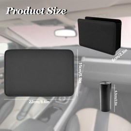 VBGURR 1Pc Car Bin, Rubbish Bin, Car Bins for Front of Car, Foldable Car Trash Can Car Bins for Back of Car Decorations(Black)