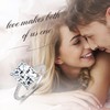 1.5CT 925 Sterling Silver Radiant Cut Cubic Zirconia Engagement Rings