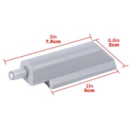 HAOHIZE 10Pcs ABS Door Buffer, Case Door Cabinet Drawer Closer Damper Buffer, Slow The Closure of The Door to Reduce The Door Closure Noise