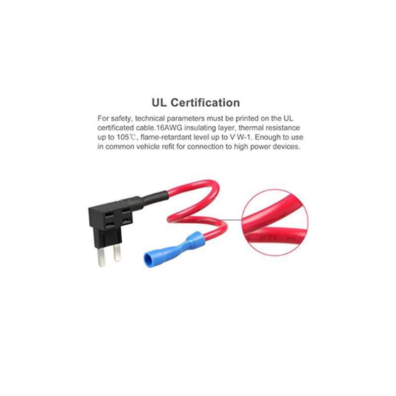 ZOOKOTO 12V Car Add-A-Circuit Fuse 10A TAP Adapter Small ATO
