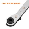 Timsec HVAC Service Wrench, Refrigeration Wrench With 2 Pcs HVAC