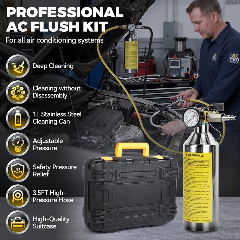 Autory AC Flush Kit Home & Automotive AC System Flush