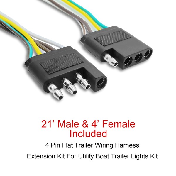 LIMICAR LIMICAR Trailer Wiring Harness Kit, 25ft Trailer Wire with