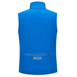 Outdoor Ventures Men's Windproof Softshell Vest Outerwear Lightweight Sleeveless Jacket for Running Golf Hiking Travel